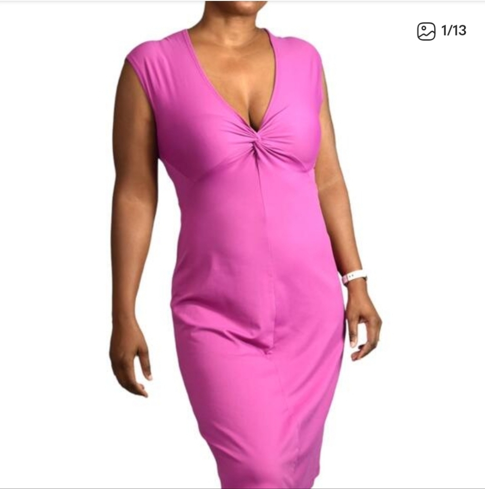 Patagonia Vibrant Pink Twist-Front Dress M